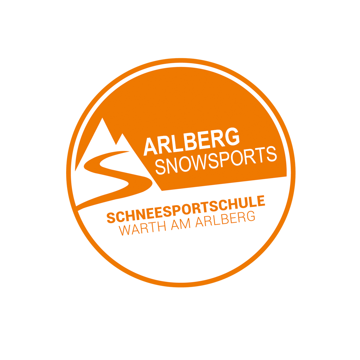 Ein Logo der Arlberg Snowsports. Es repräsentiert die Schneesportschule in Warth am Arlberg.