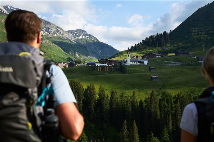 Ausblick auf Warth